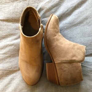 TAUPE booties CHARLOTTE RUSSE